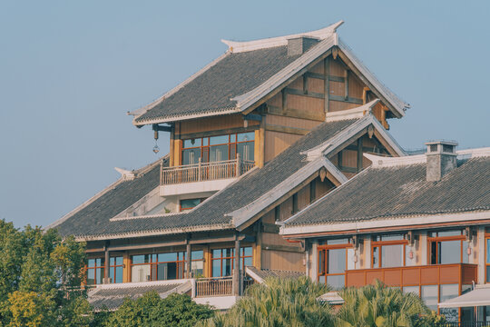 柳州窑埠古镇的建筑屋顶
