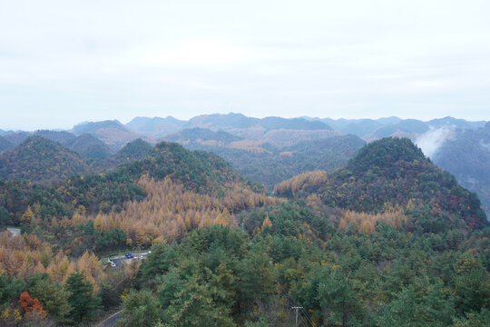 秋天的山峦