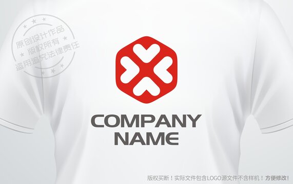 logo设计字母X标志