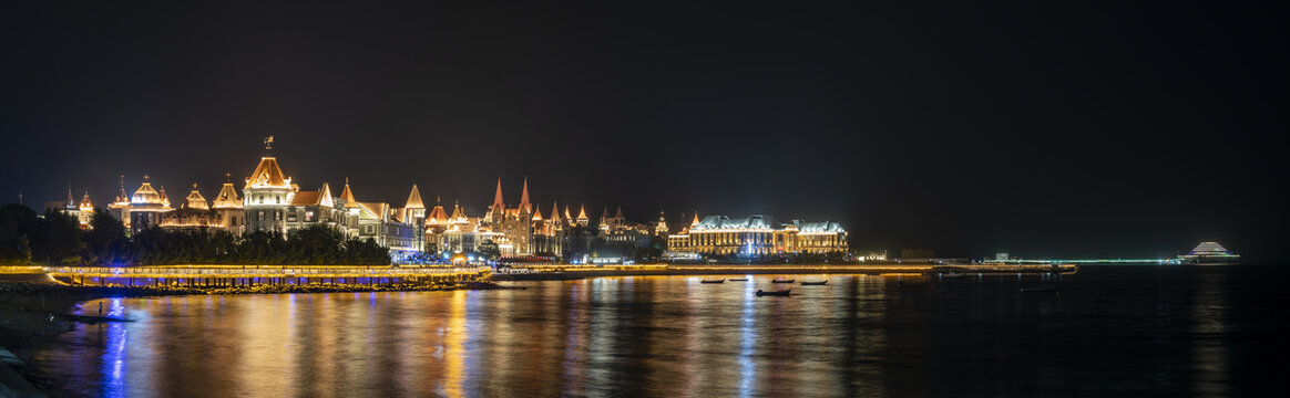 烟台渔人码头夜景