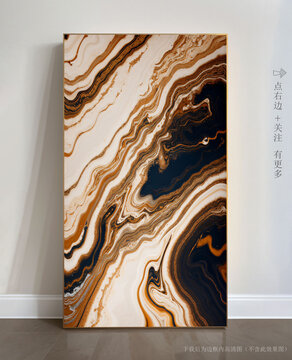 抽象大理石背景墻掛畫(huà)
