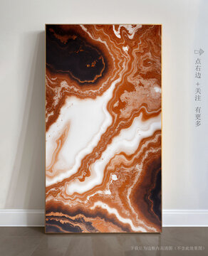 抽象大理石背景墻掛畫(huà)