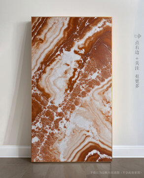 抽象大理石玄關(guān)裝飾畫