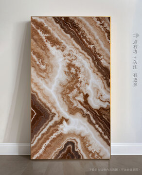 抽象大理石背景墻掛畫