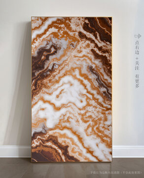 現(xiàn)代抽象大理石背景墻掛畫