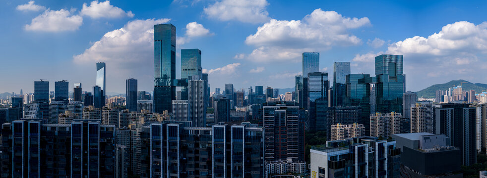 深圳南山航拍全景