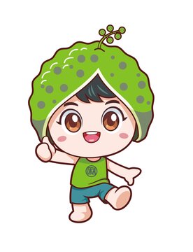 卡通可愛藤椒小弟