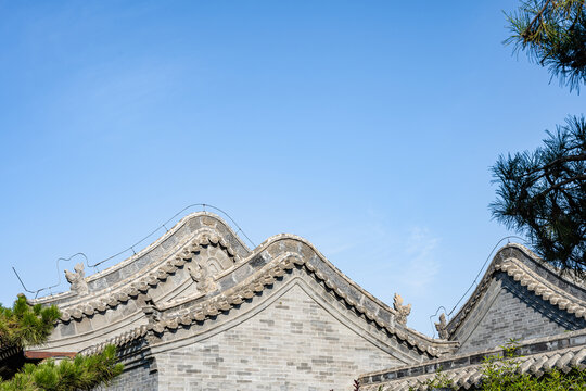 中式古建筑山墙