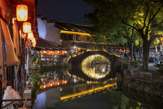 安昌古镇夜景