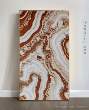 唯美條紋藝術(shù)畫大理石