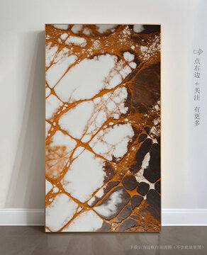 玄關(guān)大理石背景墻抽象畫