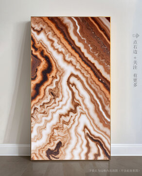 玄關(guān)大理石背景墻抽象畫