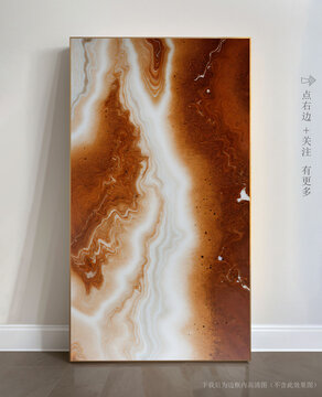 抽象大理石玄關(guān)裝飾畫