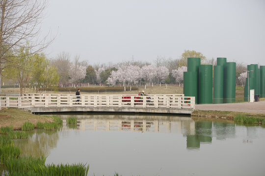 浐灞湿地公园建筑景观