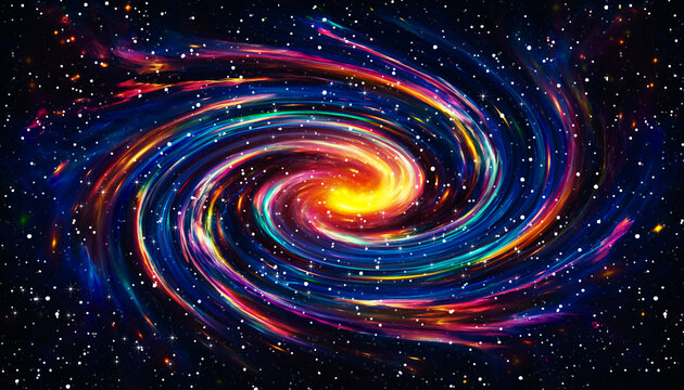 唯美絢麗星空背景
