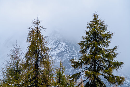 毕棚沟雪山