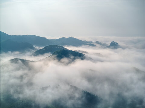 山间云海