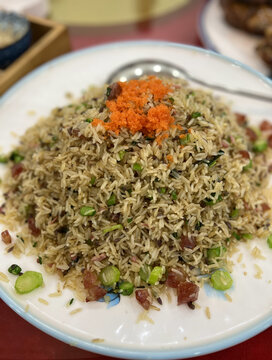 蟹子紫米炒饭