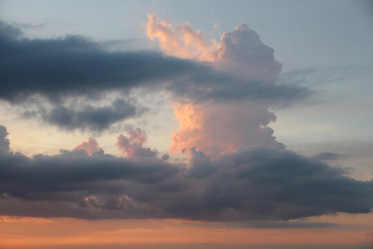海南海口美轮美奂的天空云彩