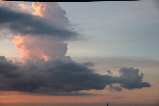 海南海口美轮美奂的天空云彩