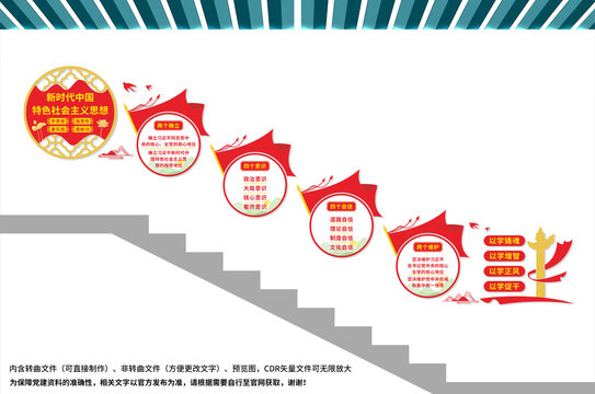 新时代中国特色社会主义思想楼梯
