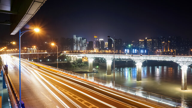 渝澳大桥夜景