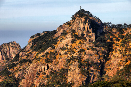 黄山远眺黄山美景