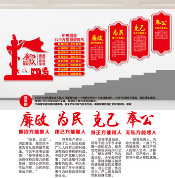 廉政樓道文化墻