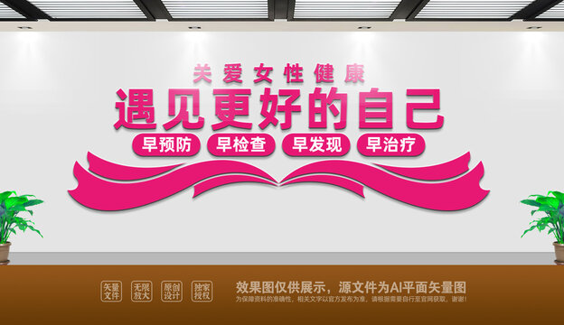 關愛女性健康文化墻