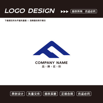 F字母logo标志