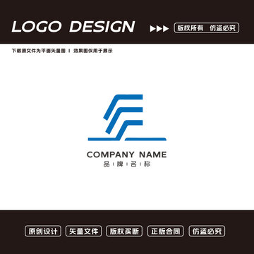 F字母logo标志