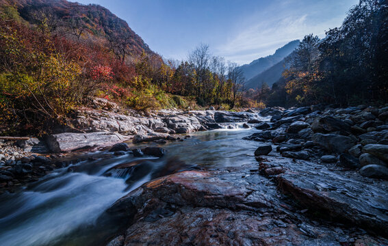 陕西秦岭黄柏塬大箭沟景区