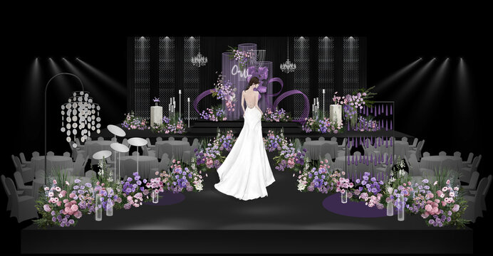 紫色韓式婚禮