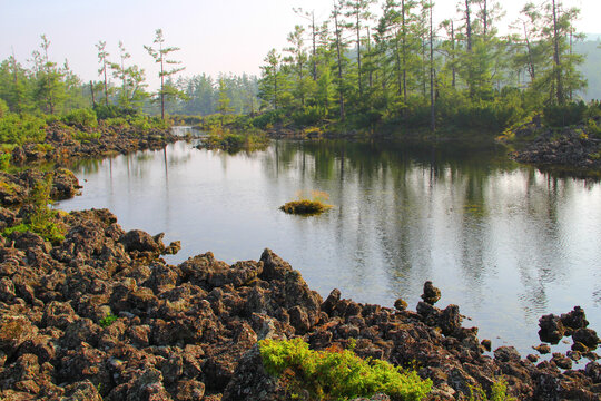 阿尔山湖景