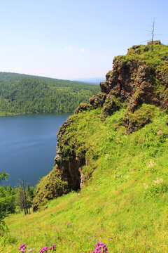 阿尔山的湖景