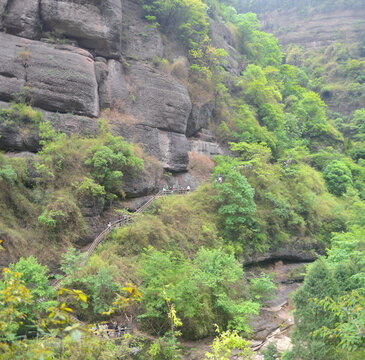 四川剑阁县剑门关天梯峡栈道