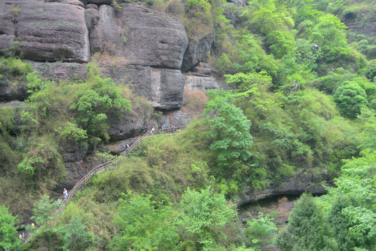 广元剑门关天梯峡登山栈道