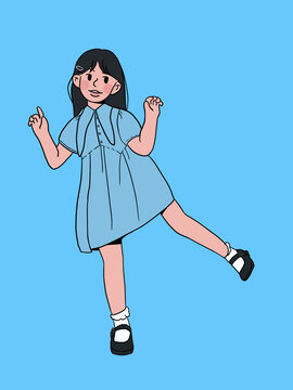 少女插圖