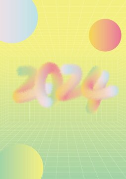 渐变2024龙年背景