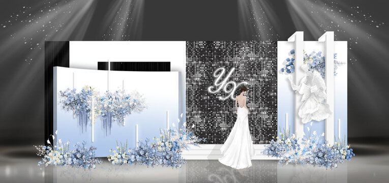 淺藍(lán)冰川藍(lán)婚禮