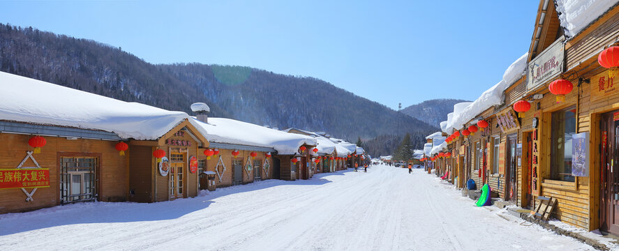 雪乡全景图