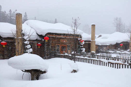 水墨雪乡