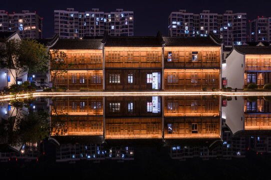 杭州余杭梦想小镇夜景