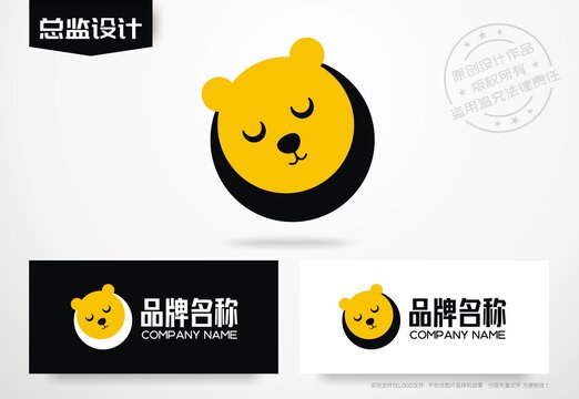 小熊logo设计