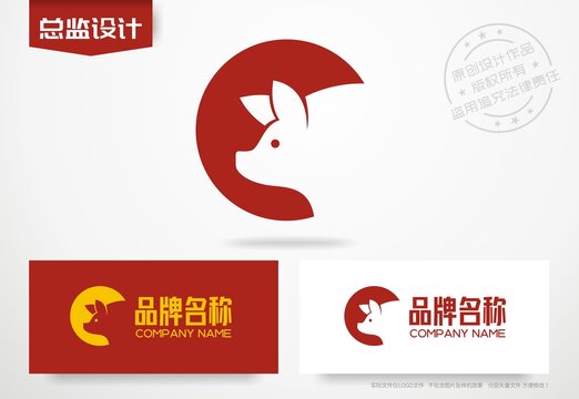 猪头标志logo