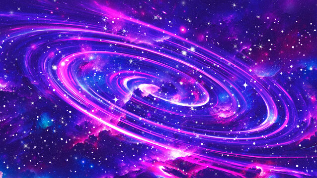 紫色宇宙旋涡星空