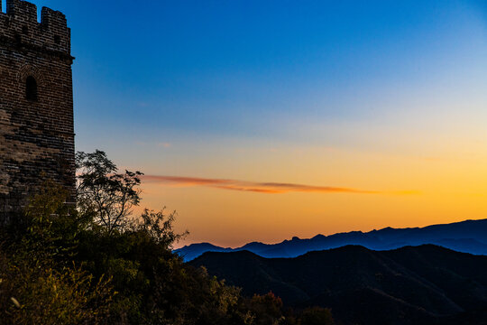 金山岭长城的早晨