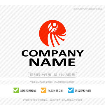 舞蹈舞者logo標(biāo)志設(shè)計(jì)