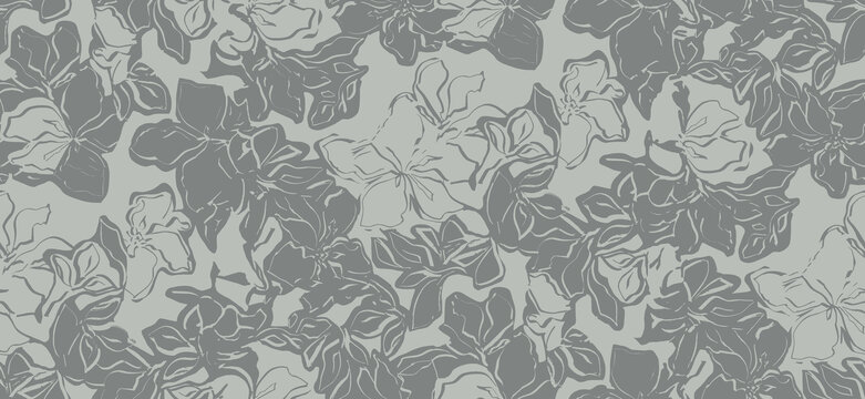花朵無(wú)限循環(huán)圖案