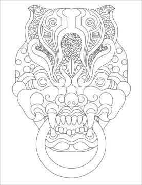 仿古獸面之窮奇